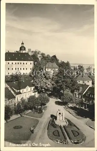 Frauenstein Sachsen Teilansicht Kat. Frauenstein Sachsen