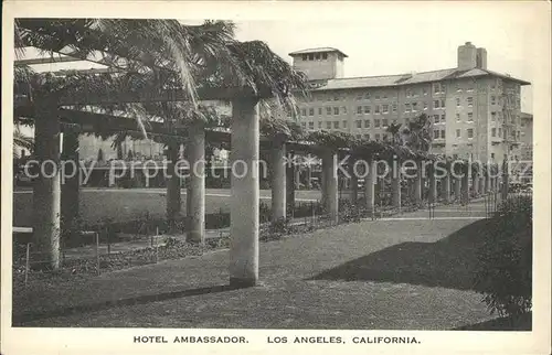 Los Angeles California Hotel Ambassador Kat. Los Angeles