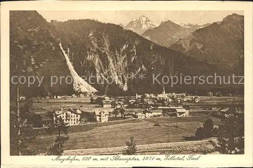 Mayrhofen Zillertal mit Ahornspitze Kat. Mayrhofen