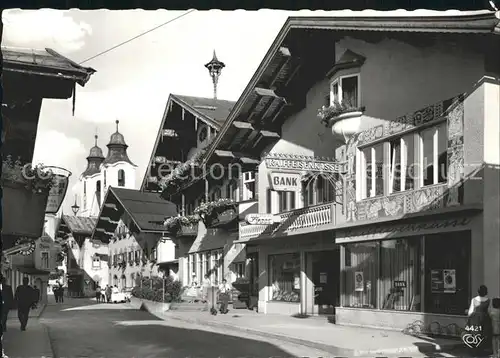 St Johann Tirol Dorfstrassenpartie Kat. St. Johann in Tirol