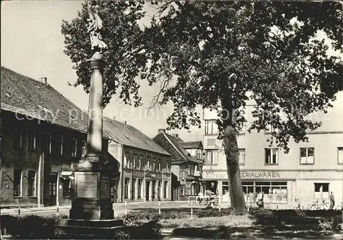 Goldberg Mecklenburg Teilansicht Denkmal Kat. Goldberg Mecklenburg