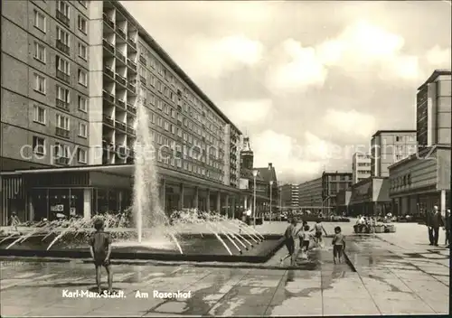 Karl Marx Stadt Am Rosenhof Wasserspiele Kat. Chemnitz