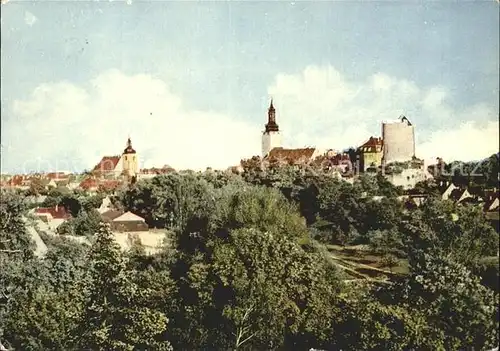 Querfurt Teilansicht mit Burg und Kirche Kat. Querfurt