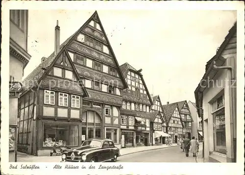 Bad Salzuflen Alte Haeuser in der Langestrasse Kat. Bad Salzuflen