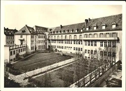 Wuerzburg Haus St Hildegard Gartenseite Kat. Wuerzburg