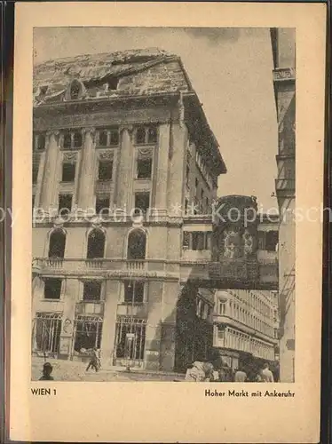 Wien Hoher Markt mit Ankeruhr Kat. Wien