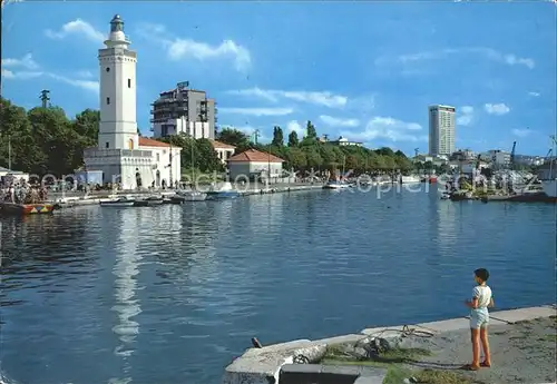 Rimini Hafenpartie Leuchtturm Kat. Rimini