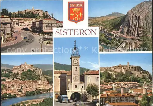 Sisteron Teilansichten Schloss Kirche Kat. Sisteron