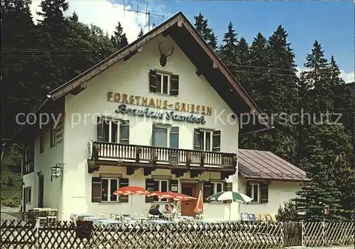 Garmisch Partenkirchen Forsthaus Griesen Kat. Garmisch Partenkirchen