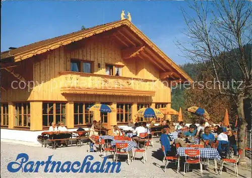 Garmisch Partenkirchen Partnachalm Terrasse Kat. Garmisch Partenkirchen