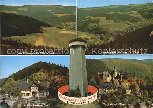 Ludwigsstadt Graefenthal Probstzell Hotel Falkenstein Thueringer Warte Burg Lauenstein Kat. Ludwigsstadt