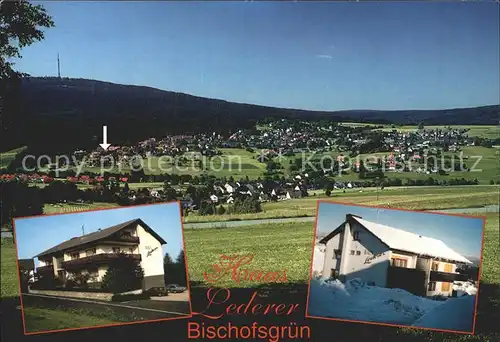 Bischofsgruen Gaestehaus Lederer Panorama Kat. Bischofsgruen