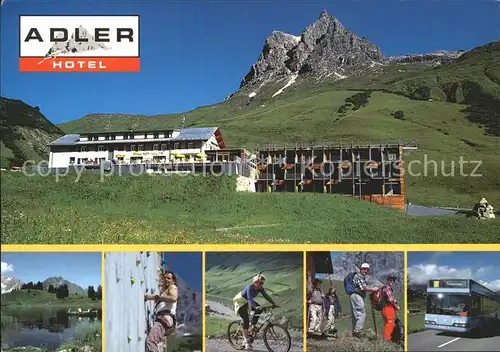 Warth Vorarlberg Hotel Adler See Kletterwand Mountainbike Wandern Bus Kat. Warth