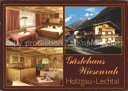 Holzgau Gaestehaus Wiesenruh Zimmer Gaststube Kat. Holzgau