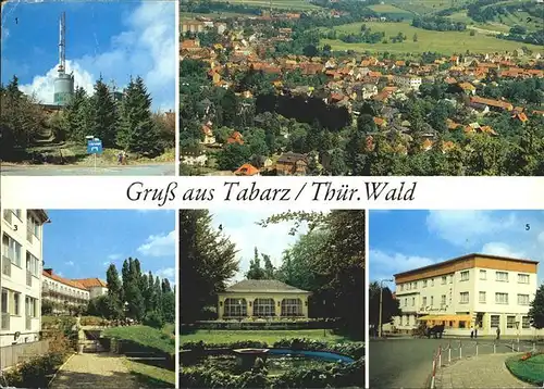 Tabarz Gr Inselsberg Totalansicht FDGB Heim Theo Neubauer Lesehalle HOG Tabarzer Hof Kat. Tabarz Thueringer Wald