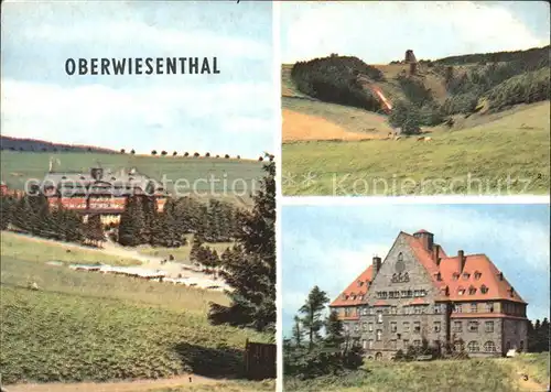 Oberwiesenthal Erzgebirge Ferienheim Aktivist Schanzen FDGB Sanatorium Sachsenbaude Kat. Oberwiesenthal