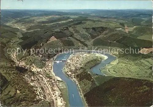 Hirschhorn Neckar Gr Neckarschleife und Finkenbachtal Fliegeraufnahme Kat. Hirschhorn (Neckar)