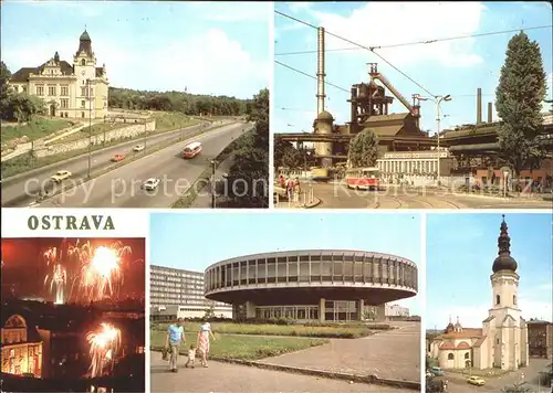 Ostrava Slezskoostravska radnice Vysoke pece ve Vitkovicich Ostrava ve svatechnich dneh Aula Vysoke Kostel sv Vaclava nejstarsi stavebni pamatka Ostravy Kat. Ostrava