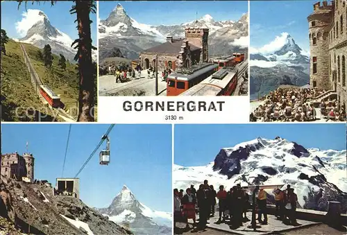 Gornergrat Zermatt Gornergratbahn Kulmhotel Stockhornbahn Monte Rosa Kat. Gornergrat