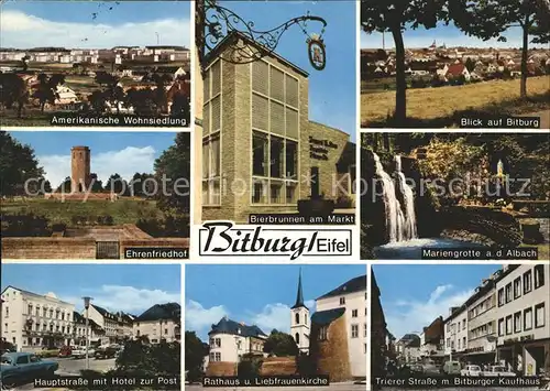 Bitburg Mariengrotte Trierer Strasse Bitburger Kaufhaus  Kat. Bitburg