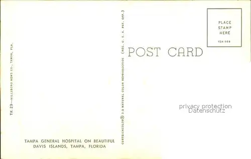 Tampa Florida Tampa General Hospital Kat. Tampa