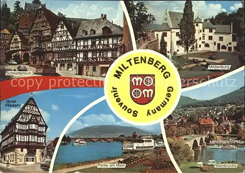 Miltenberg Main Mildenburg Mainbruecke Schnatterloch  Kat. Miltenberg