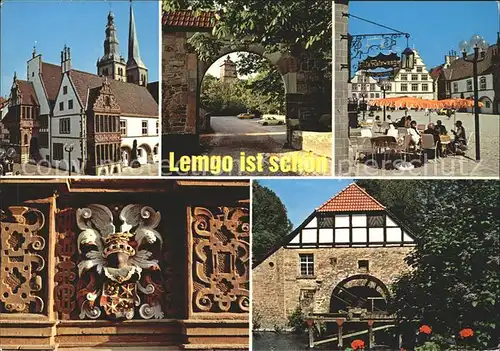Lemgo Rathaus Schloss Brake Markt Kat. Lemgo