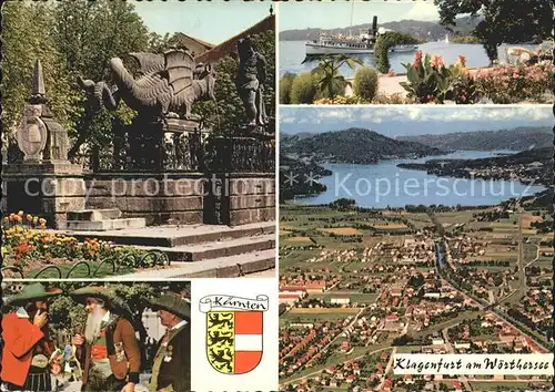 Klagenfurt Woerthersee Fliegeraufnahme  / Klagenfurt /Klagenfurt-Villach