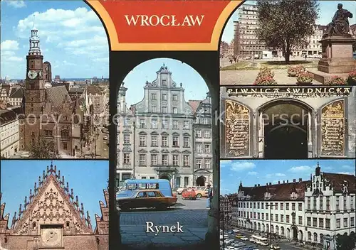 Wroclaw Rynek Ratusz Kat. Wroclaw Breslau