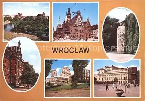 Wroclaw Fragment Promenady Slonca Ratusz Kat. Wroclaw Breslau
