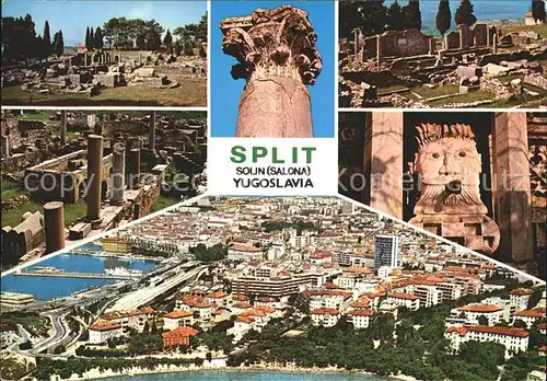 Split Spalato Stadtansicht Kat. Split