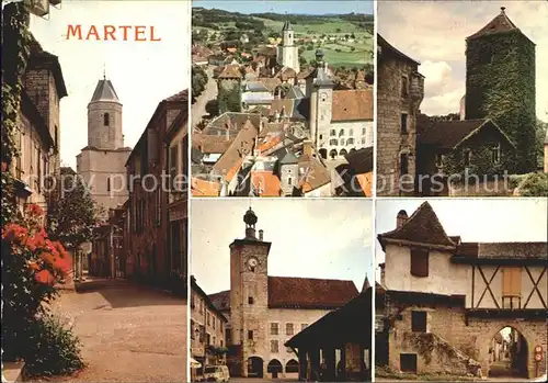 Martel Lot L`eglise La Tour Carree Les halles Kat. Martel