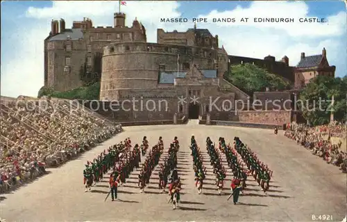 Edinburgh Castle Massed Pipe Bands Kat. Edinburgh