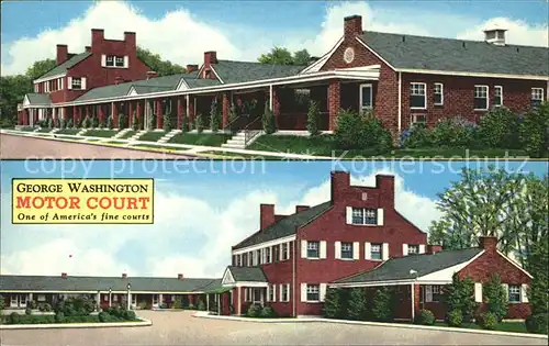 Fredericksburg Virginia George Washington Motor Court Kat. Fredericksburg