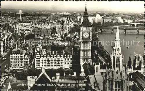London from Victoria Tower Houses of Parliament Kat. City of London