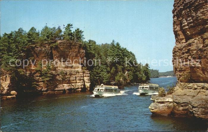 Wisconsin Dells Jaws of the Dells Aussichtsboote Upper Dells Kat