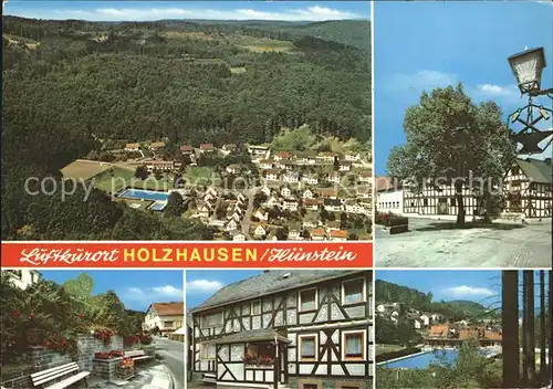 Holzhausen Huenstein Fliegeraufnahme Kat. Dautphetal