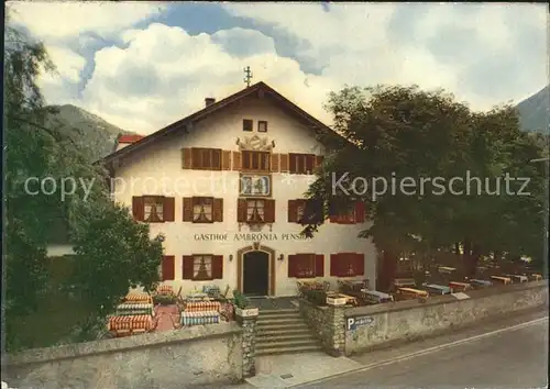 Oberammergau Gasthaus Pension Ambronia Kat. Oberammergau