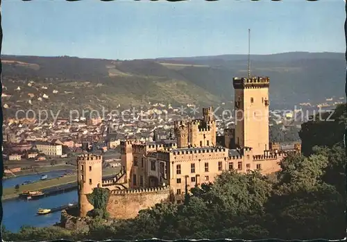 Stolzenfels Burg am Rhein Kat. Koblenz Rhein