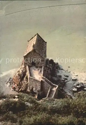Le Mont Saint Michel Fliegeraufnahme Chappelle Saint Aubert Kat. Le Mont Saint Michel