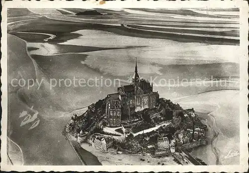 Le Mont Saint Michel Fliegeraufnahme Kat. Le Mont Saint Michel