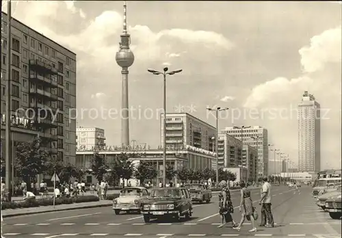 Berlin Karl Marx Alee Fernsehturm Hotel Stadt Berlin Kat. Berlin