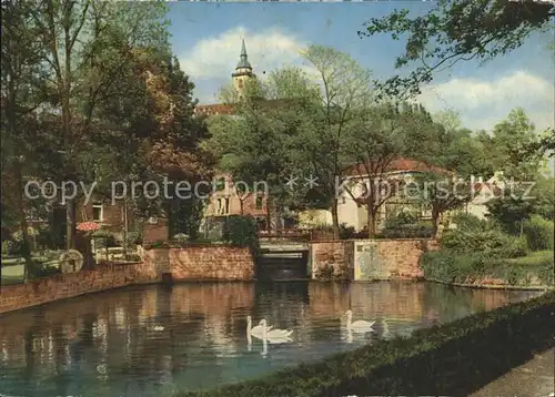 Siegburg Partie am Schwanenteich Kat. Siegburg