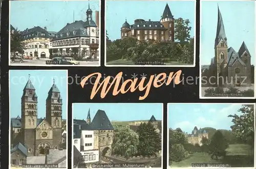 Mayen Brueckentor Schloss Buerresheim Genovevaburg Kat. Mayen
