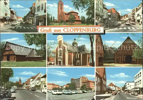 Cloppenburg Langestrasse Museumsdorf Kirchen  Kat. Cloppenburg