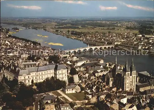 Blois Loir et Cher Fliegeraufnahme mit Loir Kat. Blois