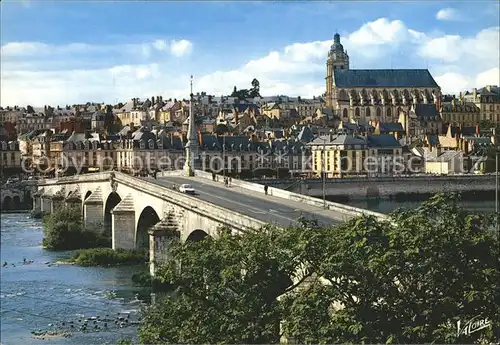 Blois Loir et Cher mit Loirebruecke Kat. Blois