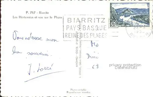 Biarritz Pyrenees Atlantiques Phare Kat. Biarritz