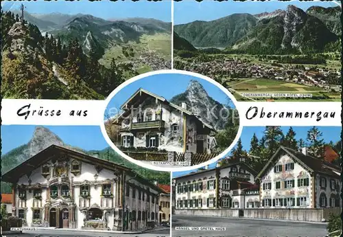 Oberammergau Haensel und Grethel Haus Pilatushaus Kofel Kat. Oberammergau