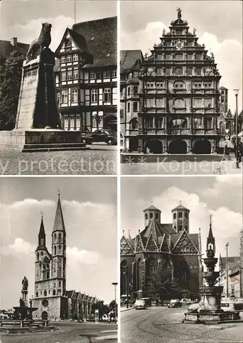 Braunschweig Braunschweiger Loewe Gildehaus Gewandhaus Katharinenkirche Kat. Braunschweig